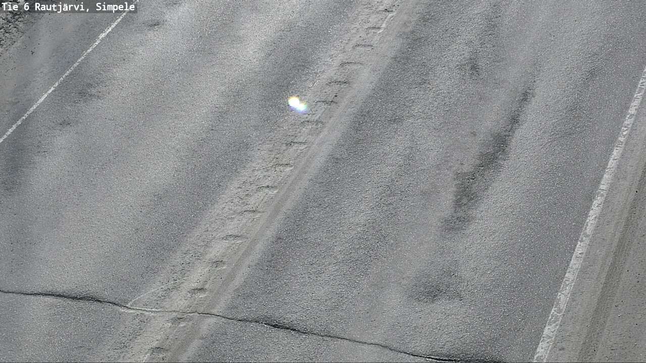 Weather Camera Image Väg 6 Rautjärvi, Simpele, Rautjärvi, Etelä-Karjala