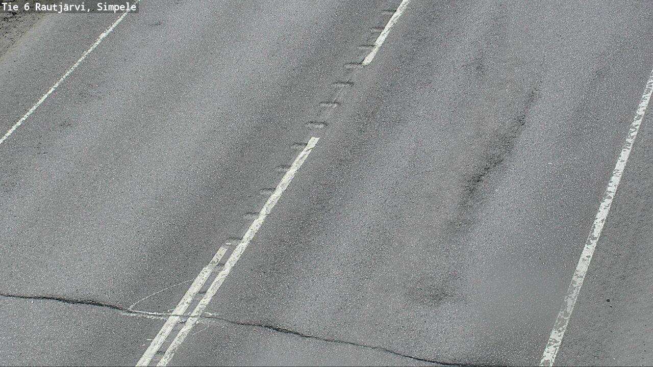 Weather Camera Image Väg 6 Rautjärvi, Simpele, Rautjärvi, Etelä-Karjala