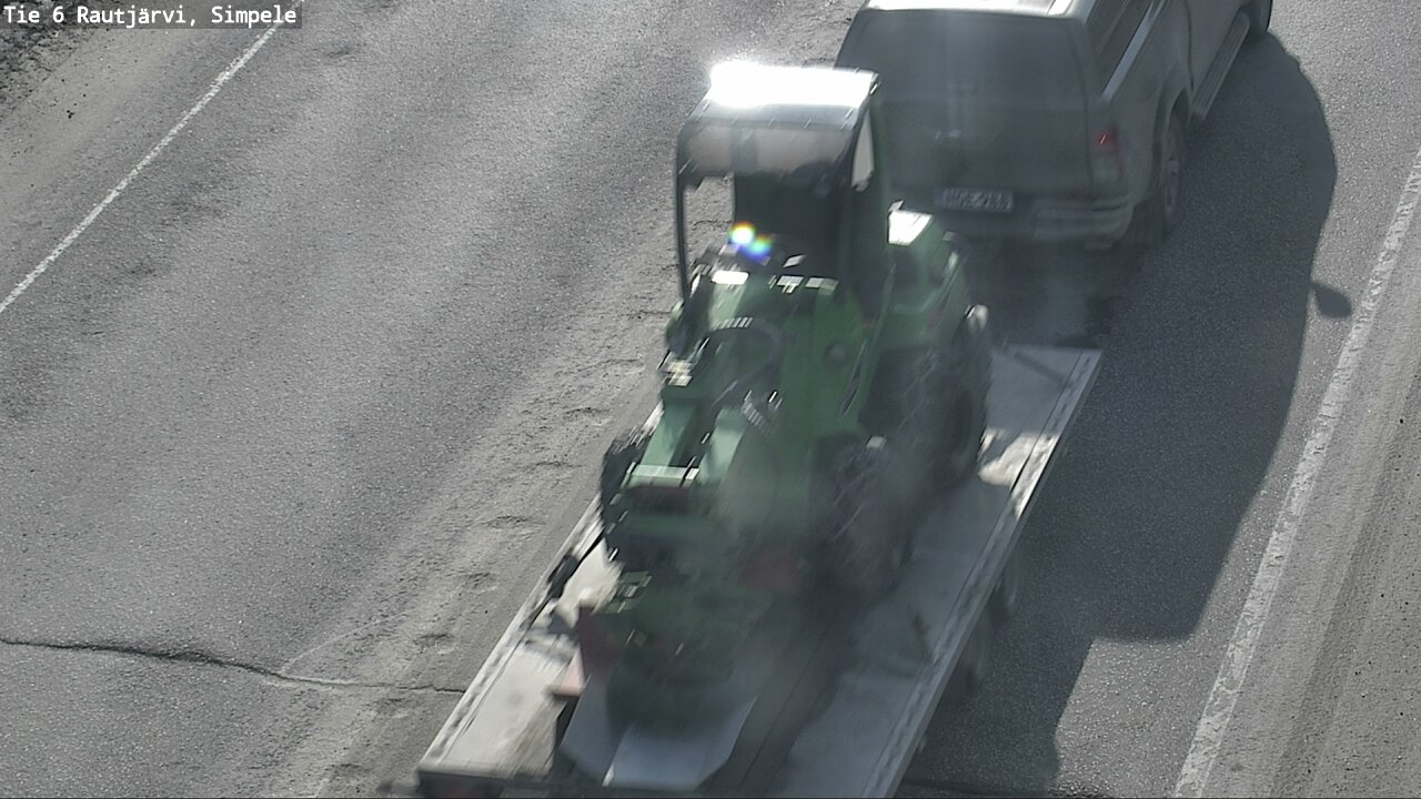 Weather Camera Image Väg 6 Rautjärvi, Simpele, Rautjärvi, Etelä-Karjala