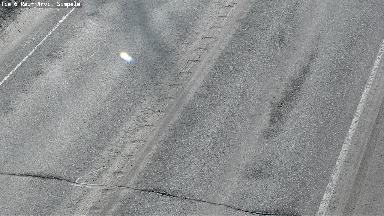Weather Camera Image Väg 6 Rautjärvi, Simpele, Rautjärvi, Etelä-Karjala