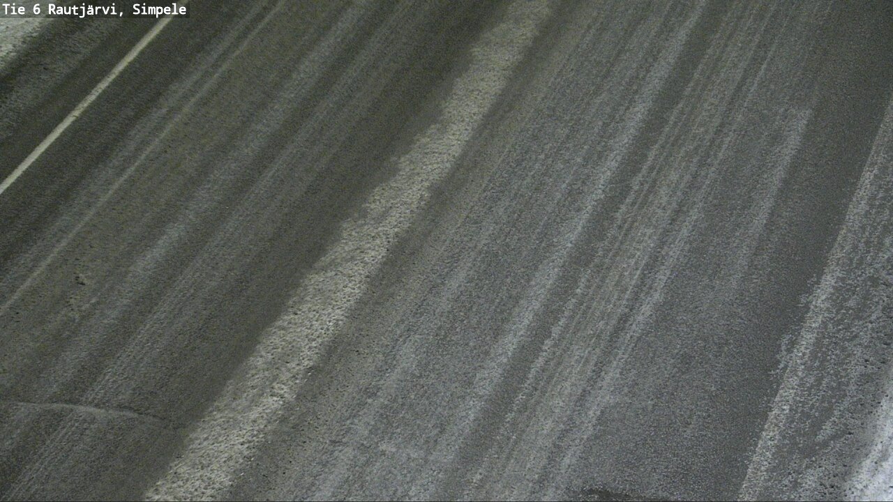 Weather Camera Image Road 6 Rautjärvi, Simpele, Rautjärvi, Etelä-Karjala