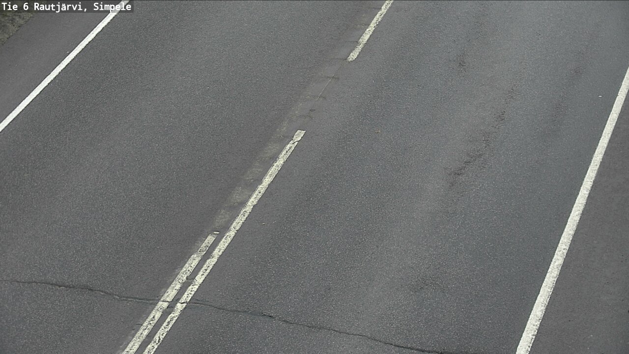 Weather Camera Image Väg 6 Rautjärvi, Simpele, Rautjärvi, Etelä-Karjala