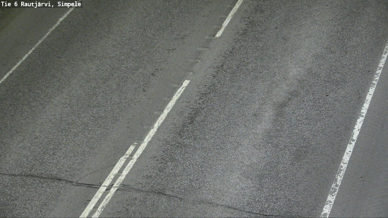 Weather Camera Image Road 6 Rautjärvi, Simpele, Rautjärvi, Etelä-Karjala