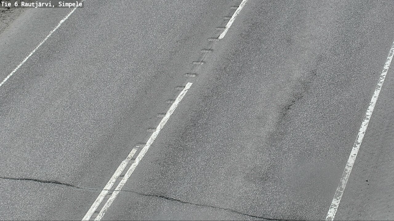 Weather Camera Image Väg 6 Rautjärvi, Simpele, Rautjärvi, Etelä-Karjala