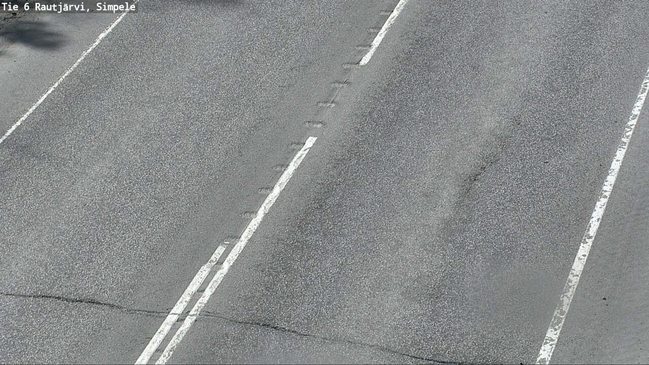 Weather Camera Image Väg 6 Rautjärvi, Simpele, Rautjärvi, Etelä-Karjala