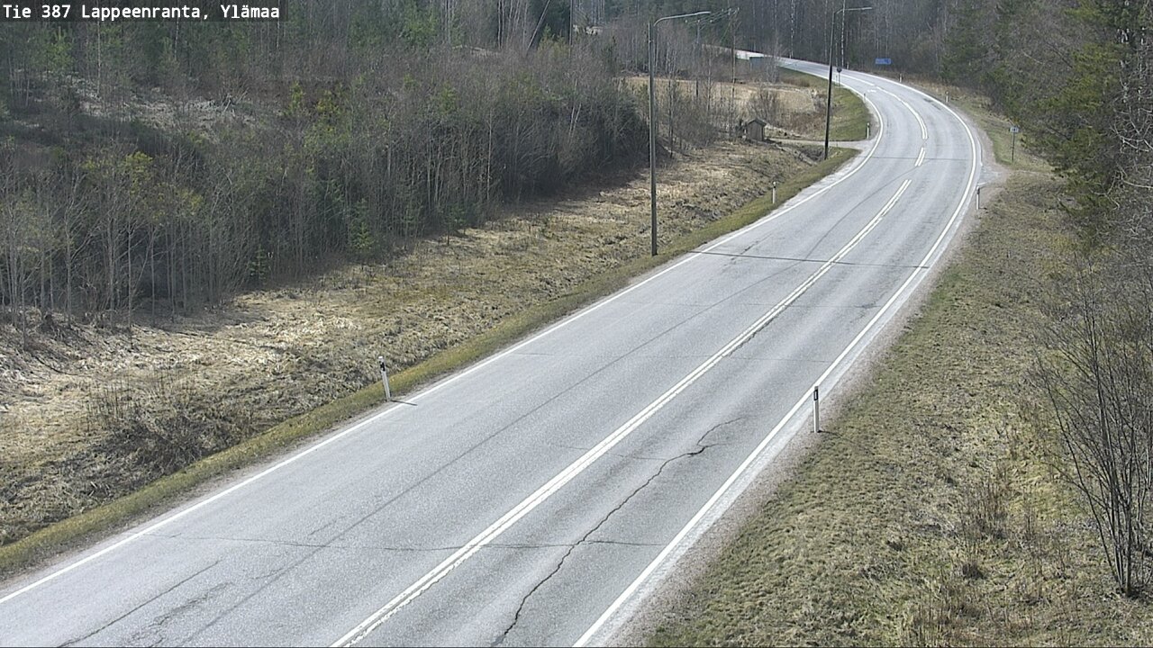 Weather Camera Image Väg 387 Villmarstrand, Ylämaa, Lappeenranta, Etelä-Karjala