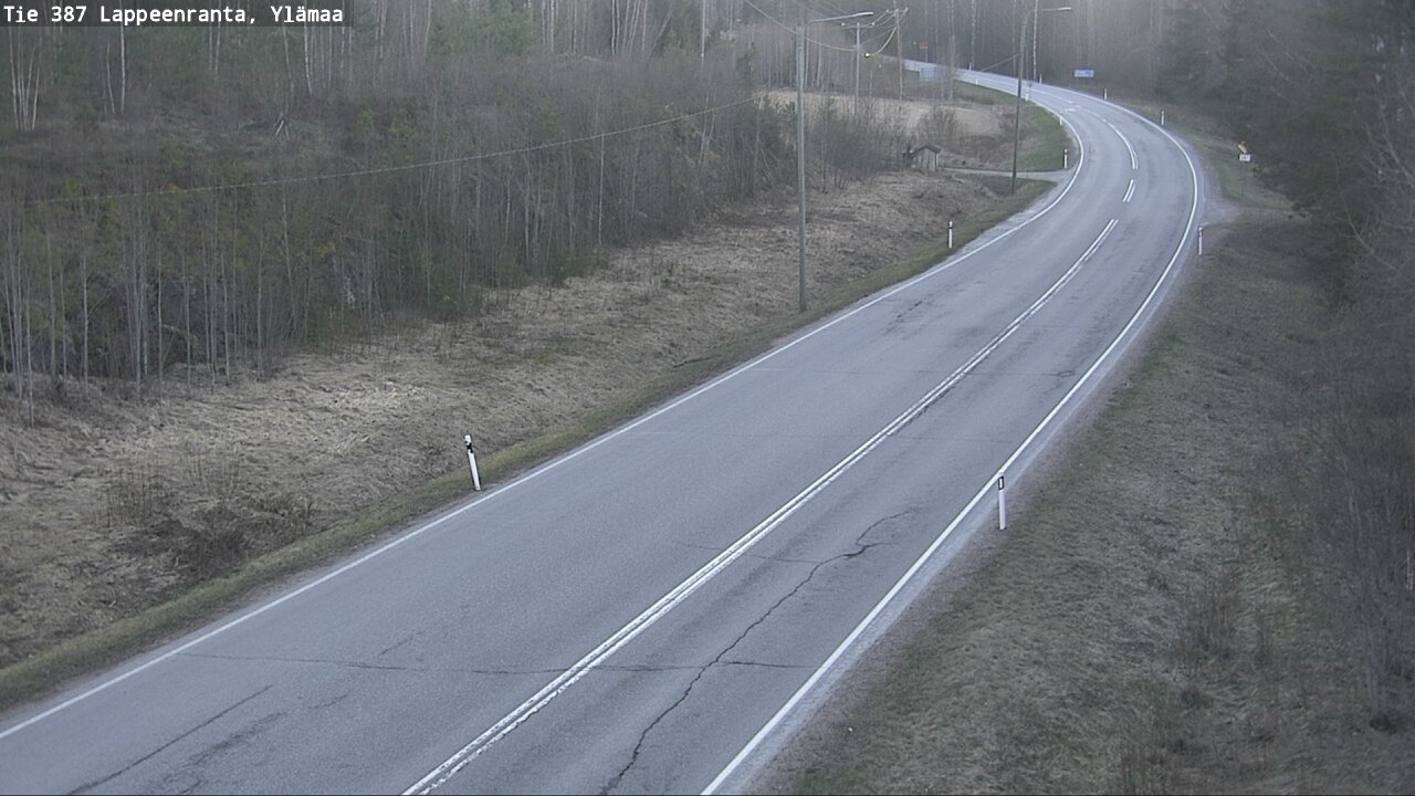 Weather Camera Image Väg 387 Villmarstrand, Ylämaa, Lappeenranta, Etelä-Karjala