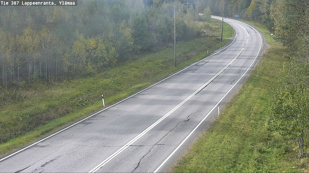 Weather Camera Image Road 387 Lappeenranta, Ylämaa, Lappeenranta, Etelä-Karjala