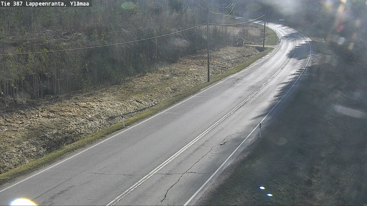 Weather Camera Image Väg 387 Villmarstrand, Ylämaa, Lappeenranta, Etelä-Karjala