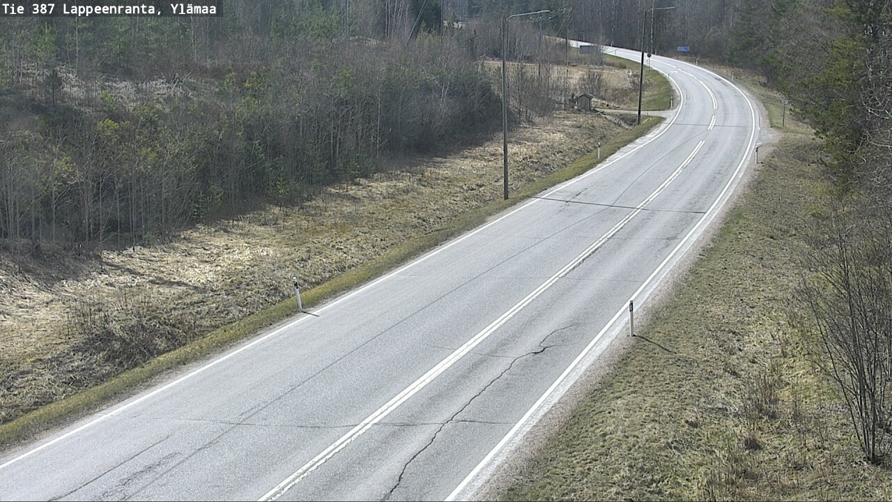 Weather Camera Image Väg 387 Villmarstrand, Ylämaa, Lappeenranta, Etelä-Karjala