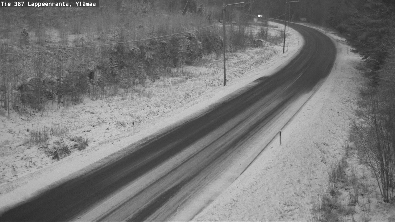 Weather Camera Image Väg 387 Villmarstrand, Ylämaa, Lappeenranta, Etelä-Karjala