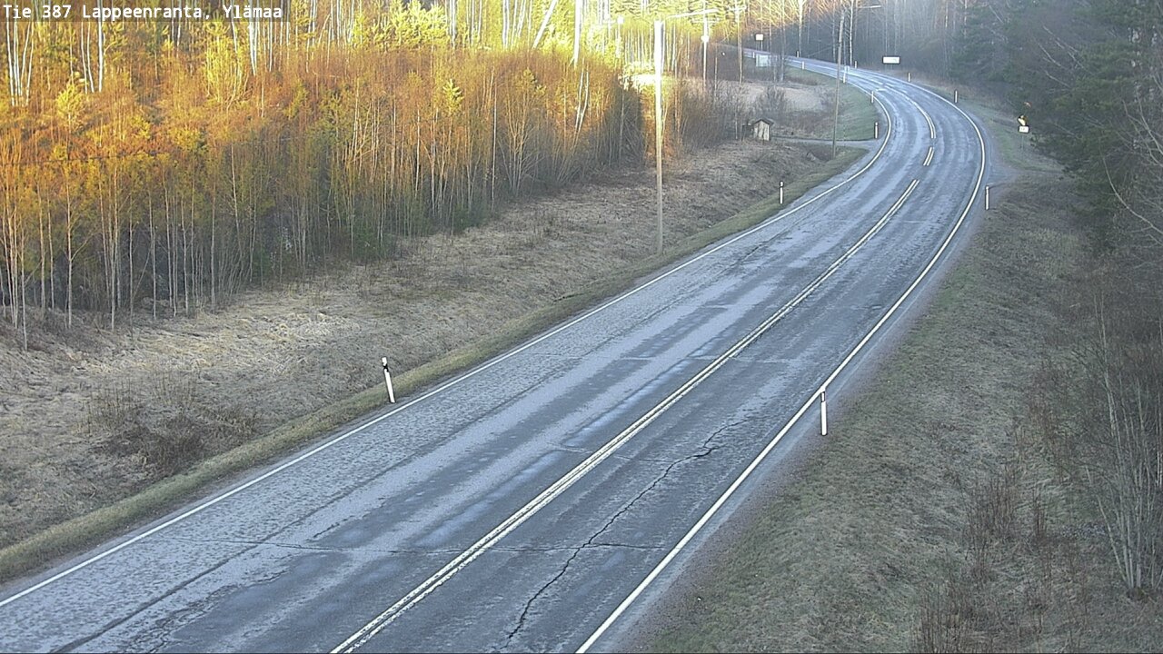 Weather Camera Image Väg 387 Villmarstrand, Ylämaa, Lappeenranta, Etelä-Karjala