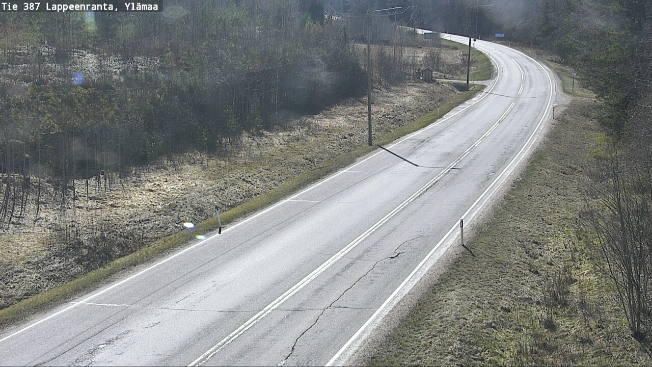 Weather Camera Image Väg 387 Villmarstrand, Ylämaa, Lappeenranta, Etelä-Karjala