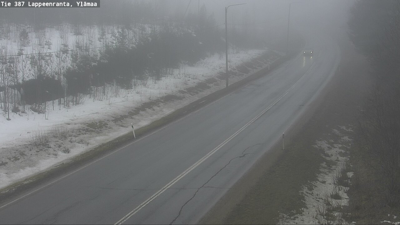 Weather Camera Image Road 387 Lappeenranta, Ylämaa, Lappeenranta, Etelä-Karjala