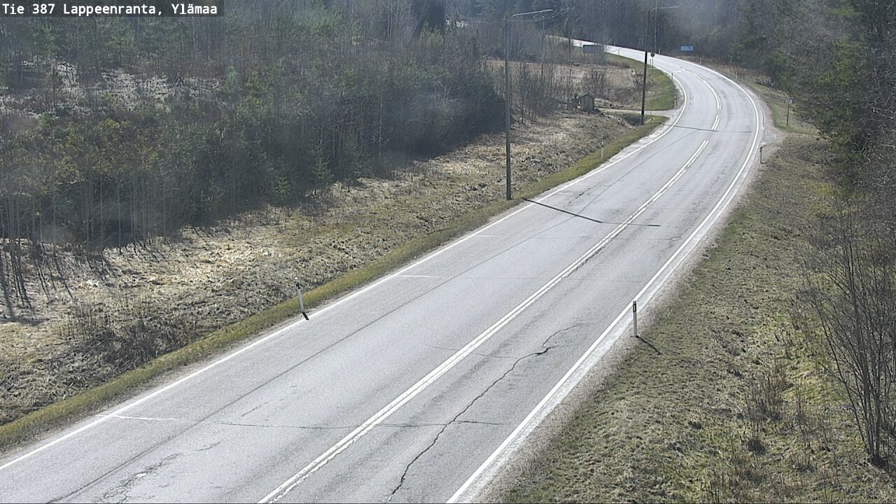 Weather Camera Image Väg 387 Villmarstrand, Ylämaa, Lappeenranta, Etelä-Karjala