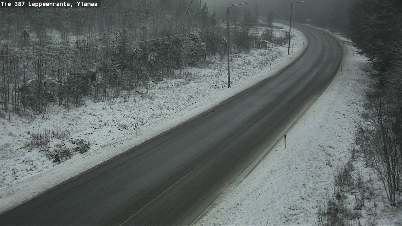 Weather Camera Image Väg 387 Villmarstrand, Ylämaa, Lappeenranta, Etelä-Karjala