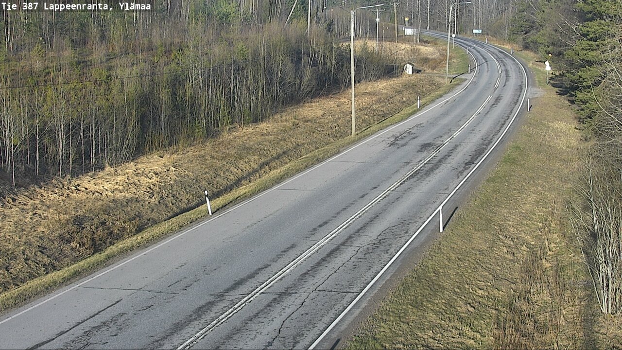 Weather Camera Image Väg 387 Villmarstrand, Ylämaa, Lappeenranta, Etelä-Karjala
