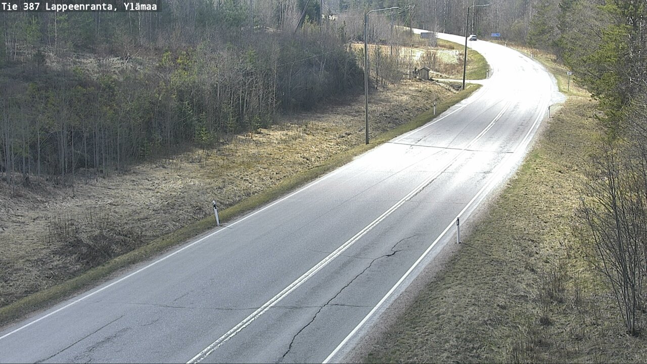 Weather Camera Image Väg 387 Villmarstrand, Ylämaa, Lappeenranta, Etelä-Karjala