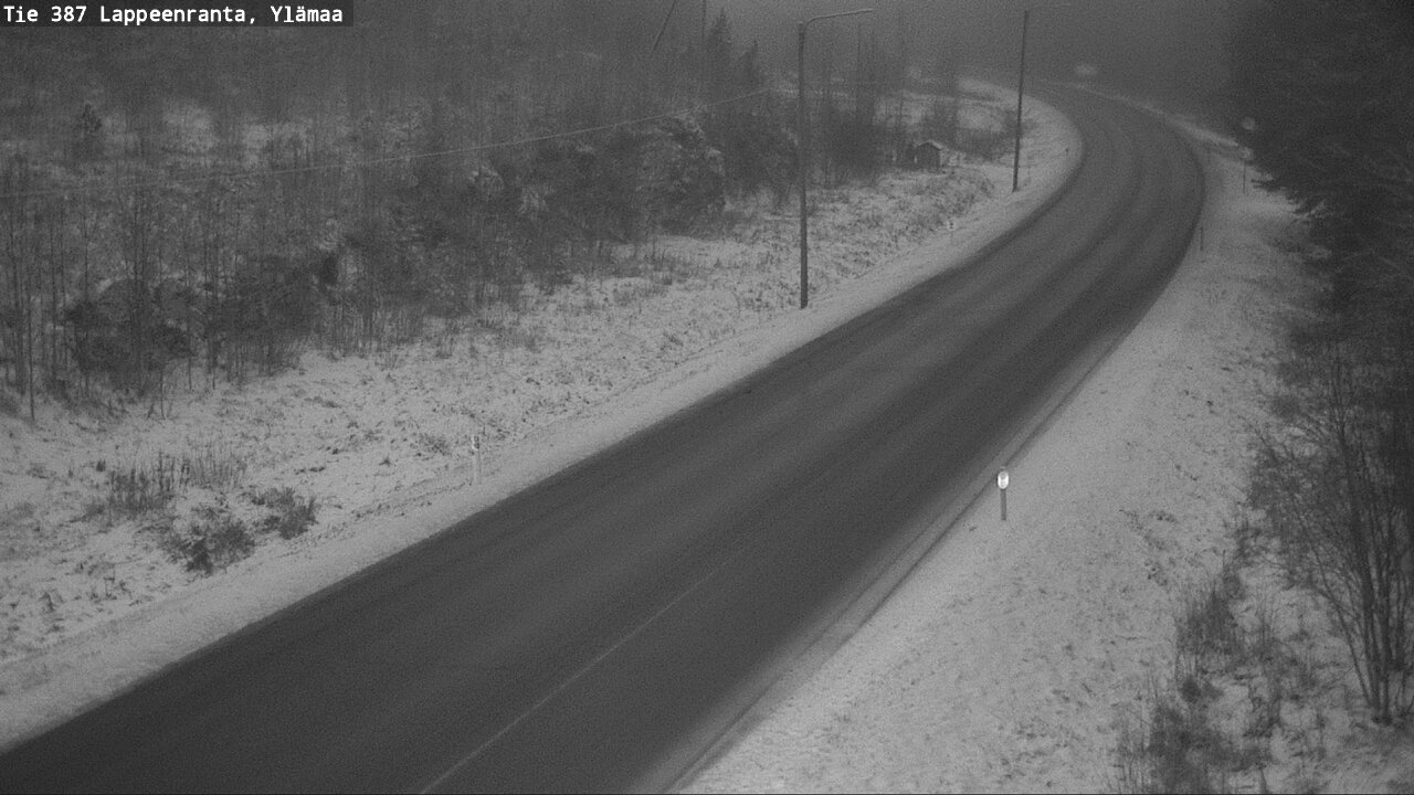 Weather Camera Image Väg 387 Villmarstrand, Ylämaa, Lappeenranta, Etelä-Karjala