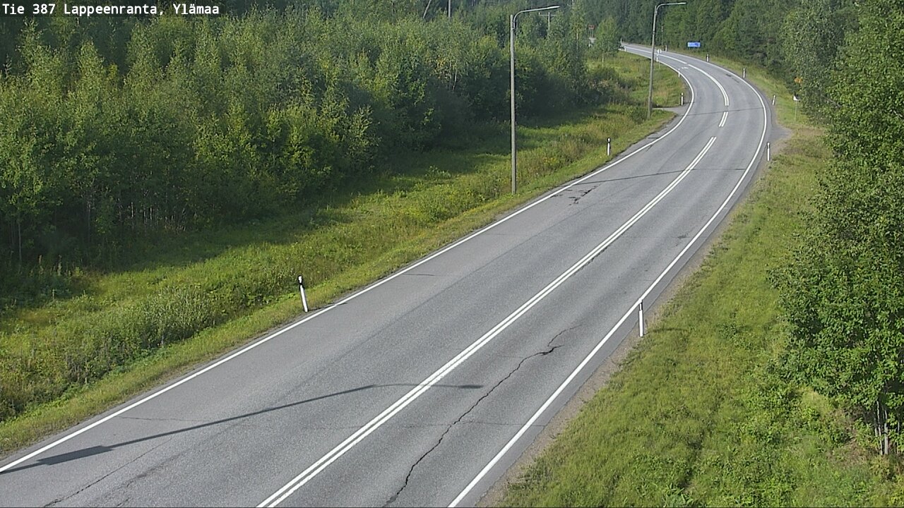 Weather Camera Image Road 387 Lappeenranta, Ylämaa, Lappeenranta, Etelä-Karjala