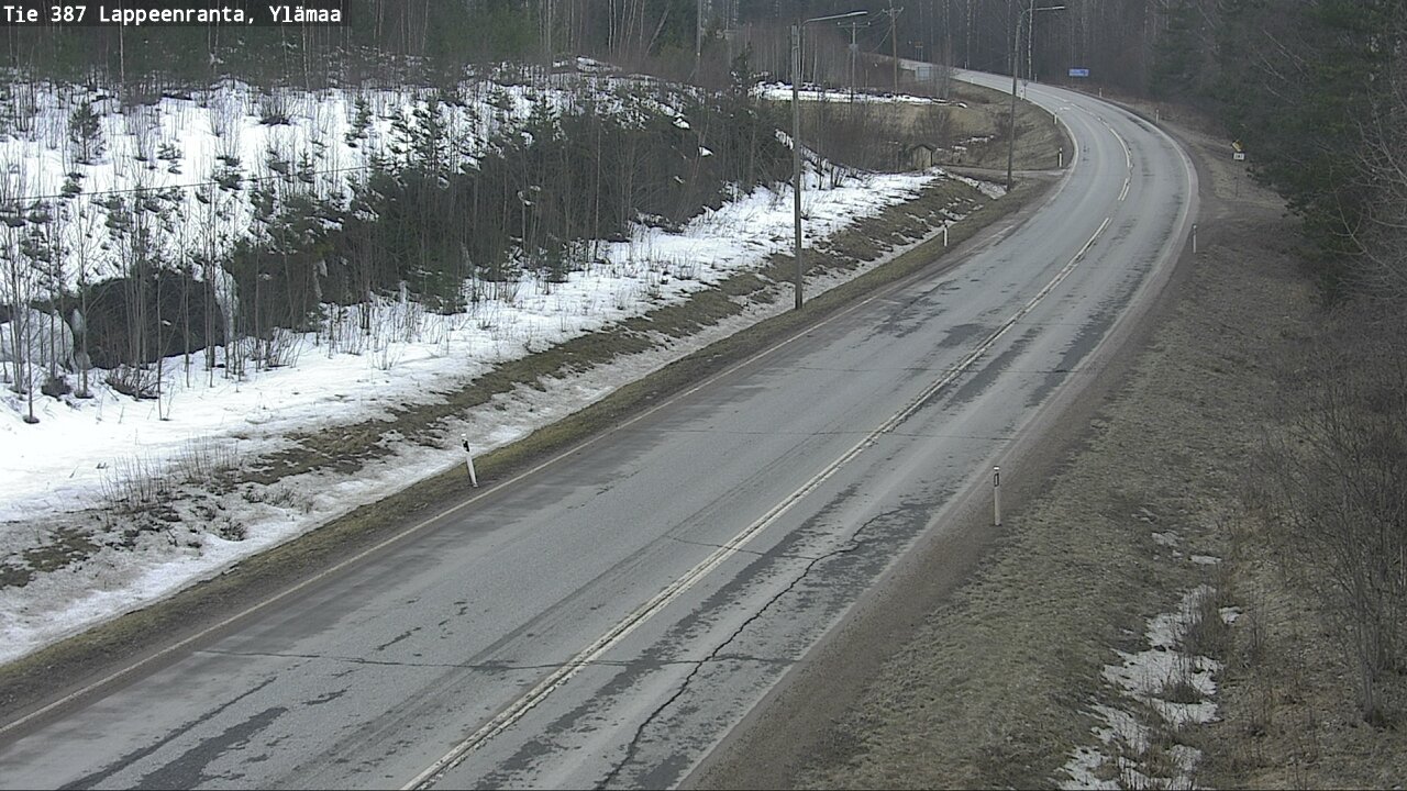 Weather Camera Image Road 387 Lappeenranta, Ylämaa, Lappeenranta, Etelä-Karjala