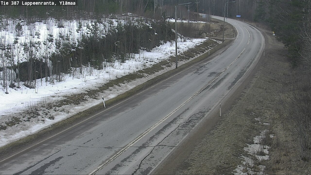 Weather Camera Image Road 387 Lappeenranta, Ylämaa, Lappeenranta, Etelä-Karjala