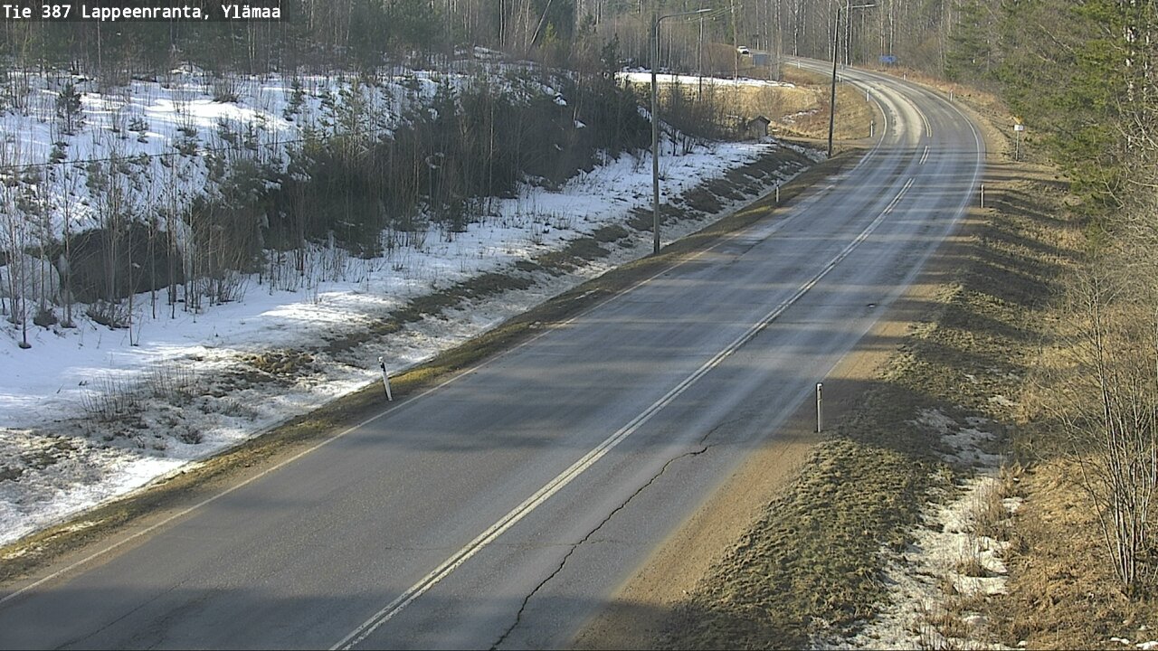 Weather Camera Image Road 387 Lappeenranta, Ylämaa, Lappeenranta, Etelä-Karjala