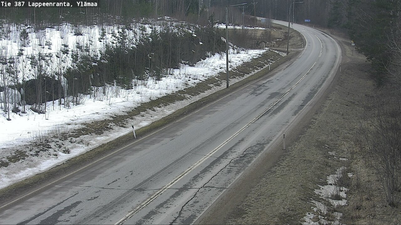 Weather Camera Image Road 387 Lappeenranta, Ylämaa, Lappeenranta, Etelä-Karjala