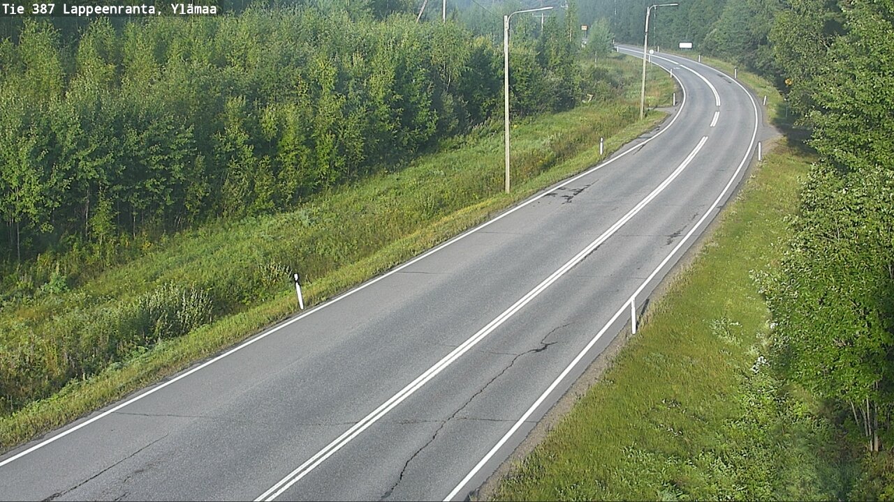 Weather Camera Image Road 387 Lappeenranta, Ylämaa, Lappeenranta, Etelä-Karjala