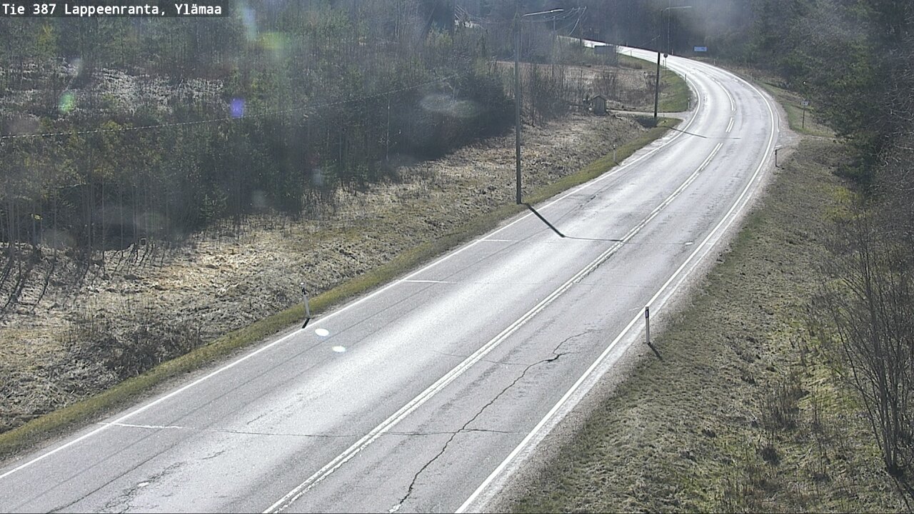Weather Camera Image Väg 387 Villmarstrand, Ylämaa, Lappeenranta, Etelä-Karjala