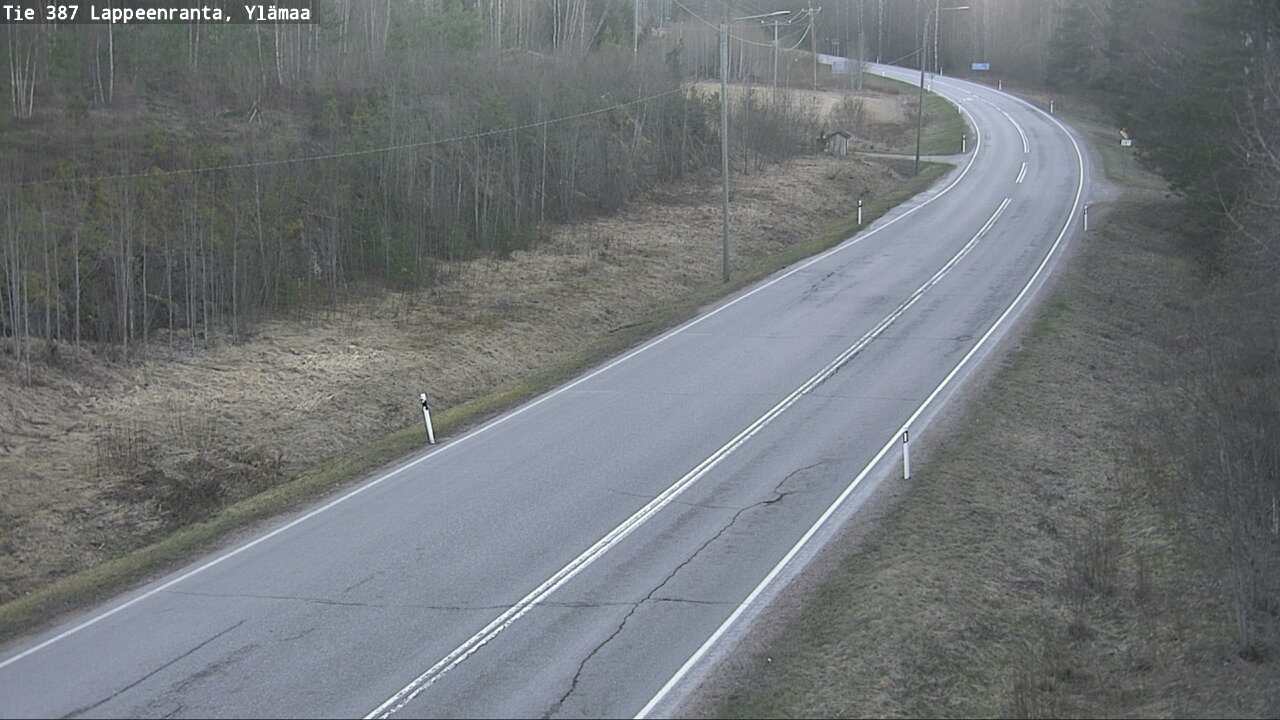 Weather Camera Image Väg 387 Villmarstrand, Ylämaa, Lappeenranta, Etelä-Karjala