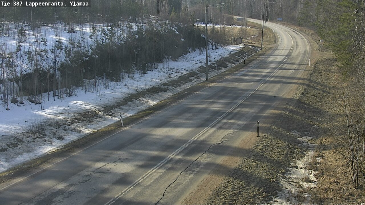 Weather Camera Image Road 387 Lappeenranta, Ylämaa, Lappeenranta, Etelä-Karjala