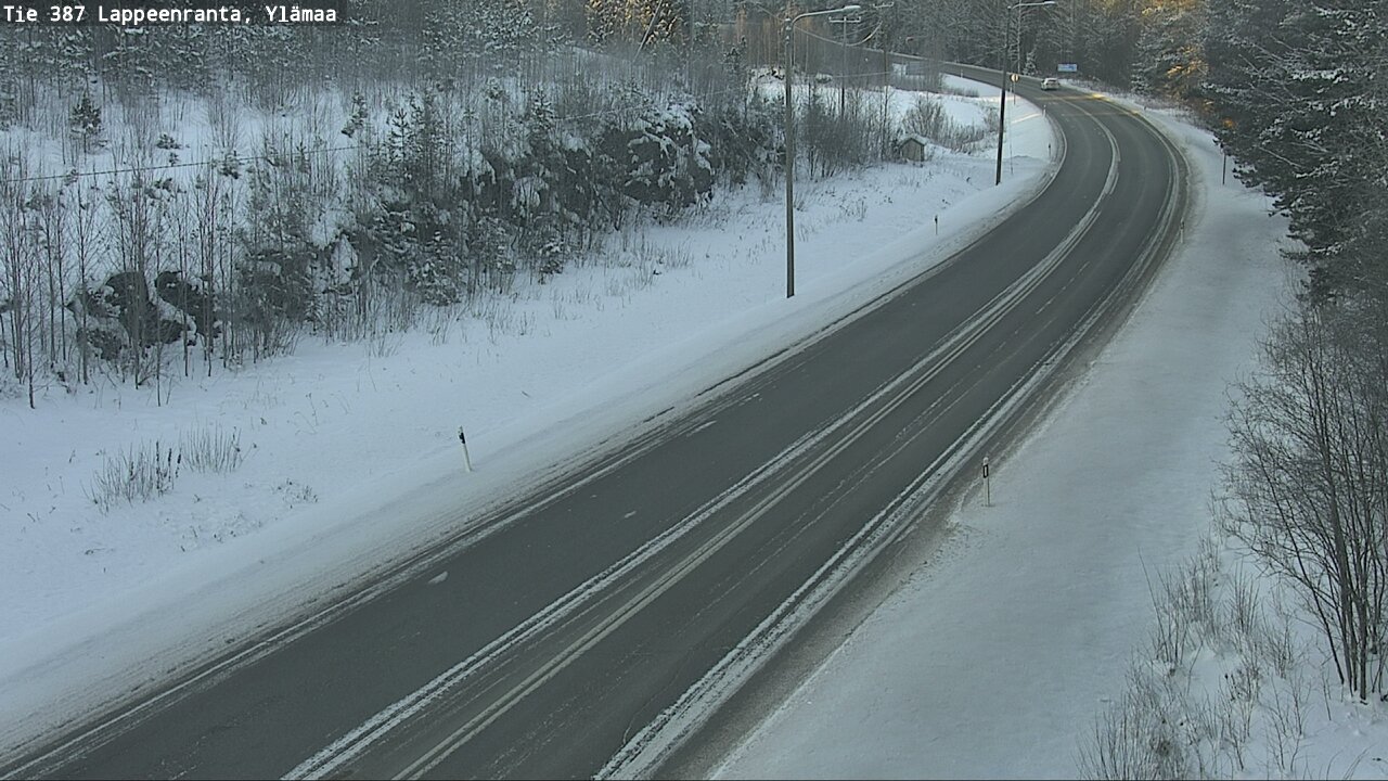 Weather Camera Image Road 387 Lappeenranta, Ylämaa, Lappeenranta, Etelä-Karjala