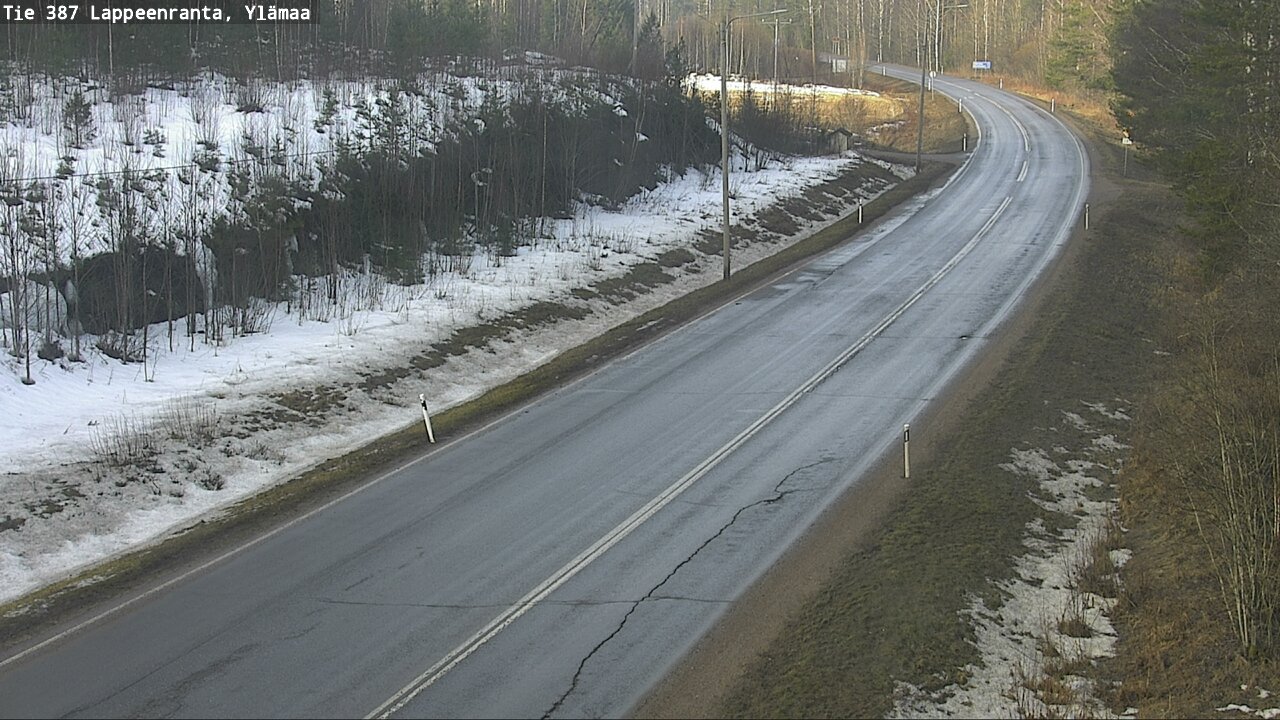 Weather Camera Image Road 387 Lappeenranta, Ylämaa, Lappeenranta, Etelä-Karjala