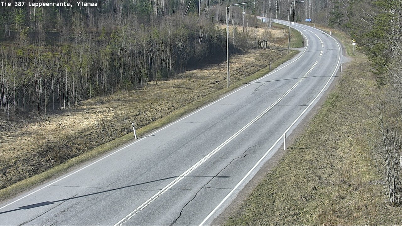 Weather Camera Image Väg 387 Villmarstrand, Ylämaa, Lappeenranta, Etelä-Karjala