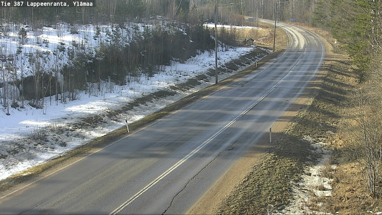 Weather Camera Image Road 387 Lappeenranta, Ylämaa, Lappeenranta, Etelä-Karjala