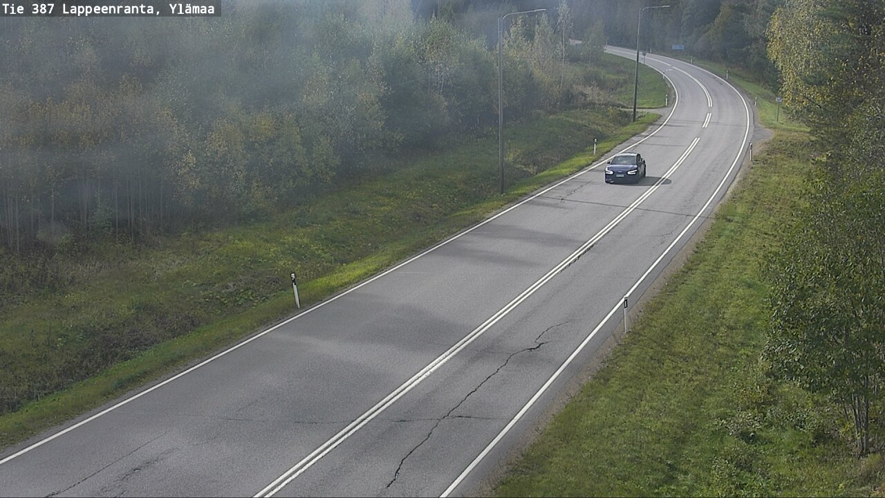 Weather Camera Image Road 387 Lappeenranta, Ylämaa, Lappeenranta, Etelä-Karjala