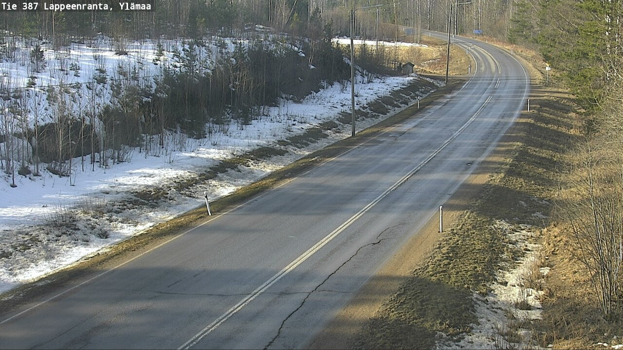 Weather Camera Image Road 387 Lappeenranta, Ylämaa, Lappeenranta, Etelä-Karjala