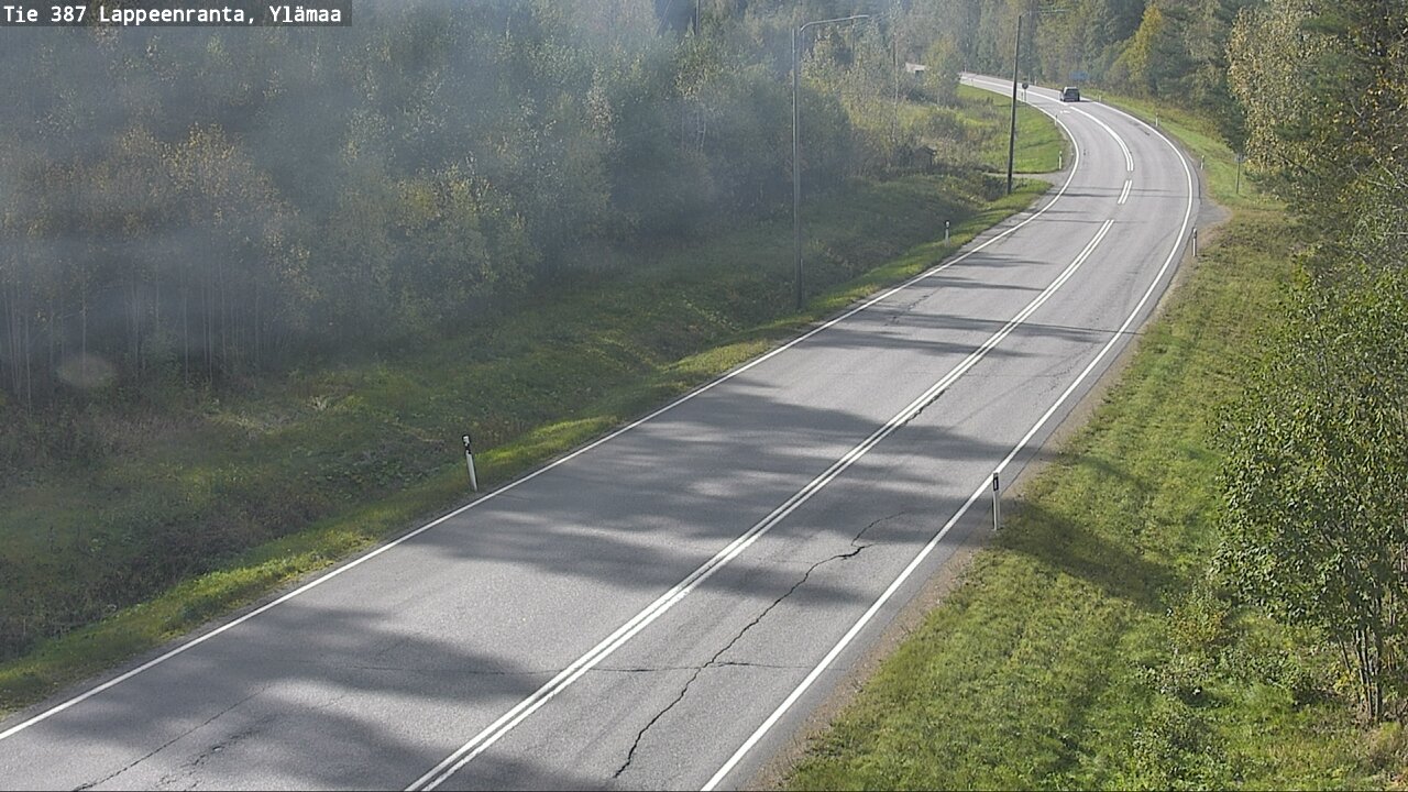 Weather Camera Image Road 387 Lappeenranta, Ylämaa, Lappeenranta, Etelä-Karjala