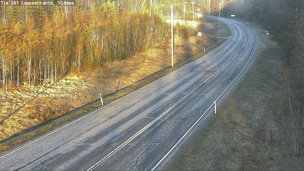 Weather Camera Image Väg 387 Villmarstrand, Ylämaa, Lappeenranta, Etelä-Karjala