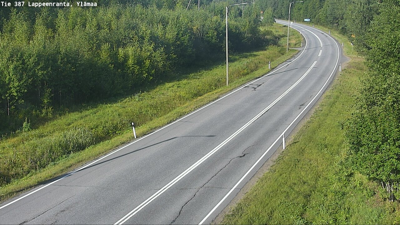 Weather Camera Image Road 387 Lappeenranta, Ylämaa, Lappeenranta, Etelä-Karjala
