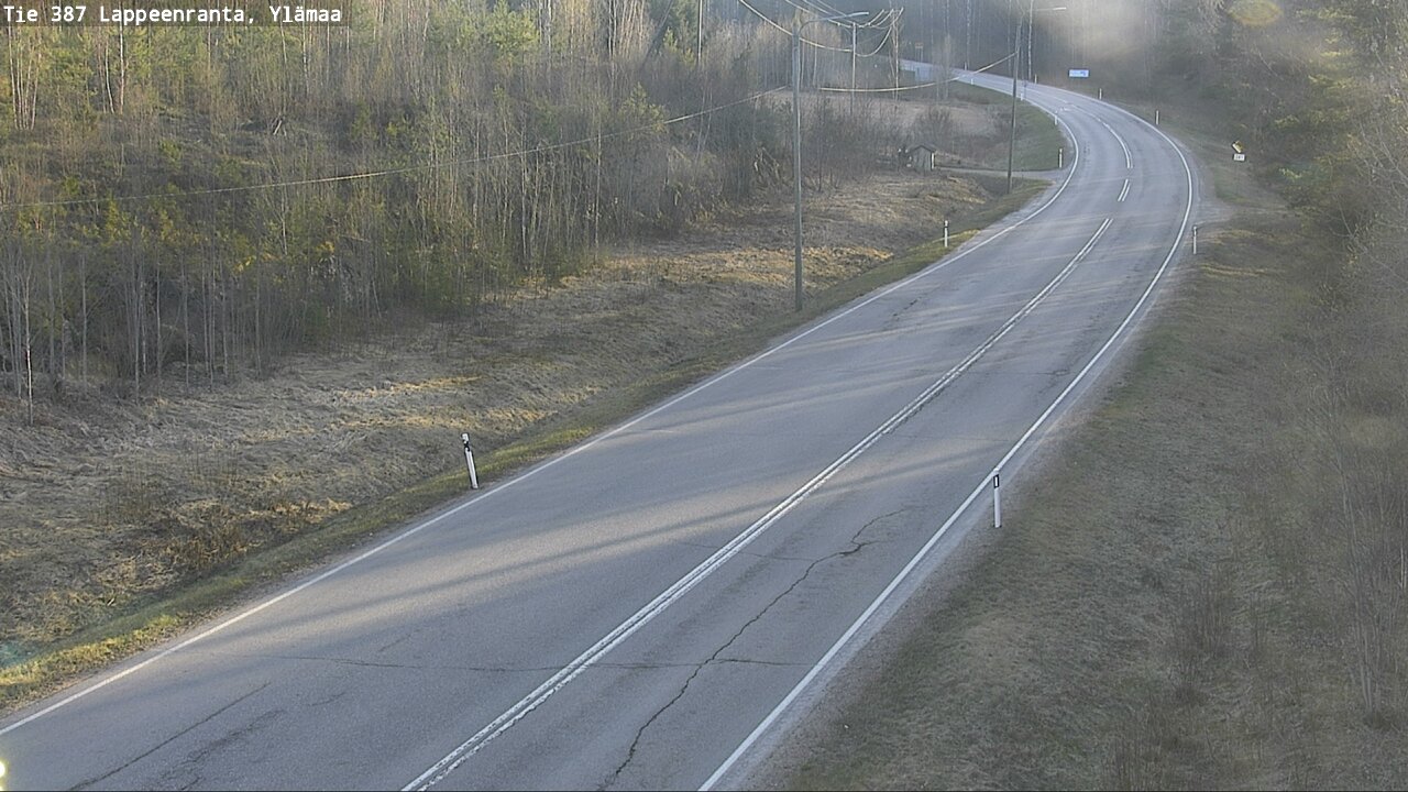 Weather Camera Image Väg 387 Villmarstrand, Ylämaa, Lappeenranta, Etelä-Karjala