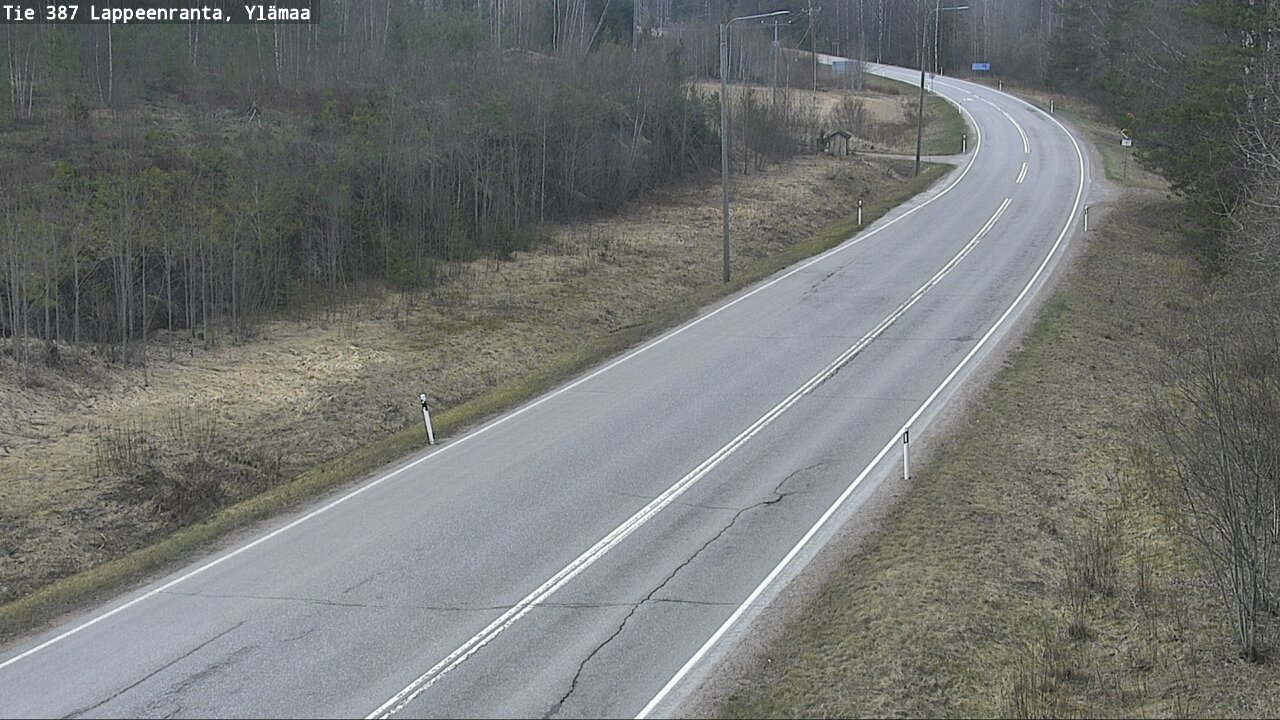 Weather Camera Image Väg 387 Villmarstrand, Ylämaa, Lappeenranta, Etelä-Karjala