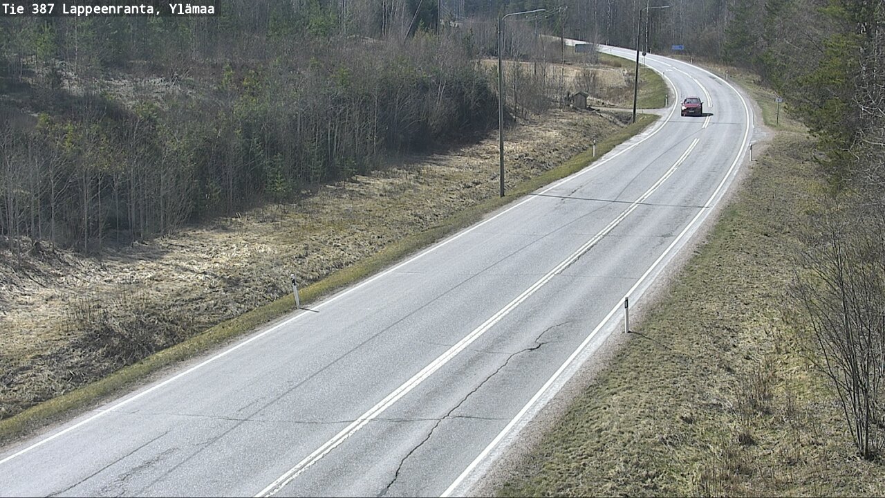 Weather Camera Image Väg 387 Villmarstrand, Ylämaa, Lappeenranta, Etelä-Karjala