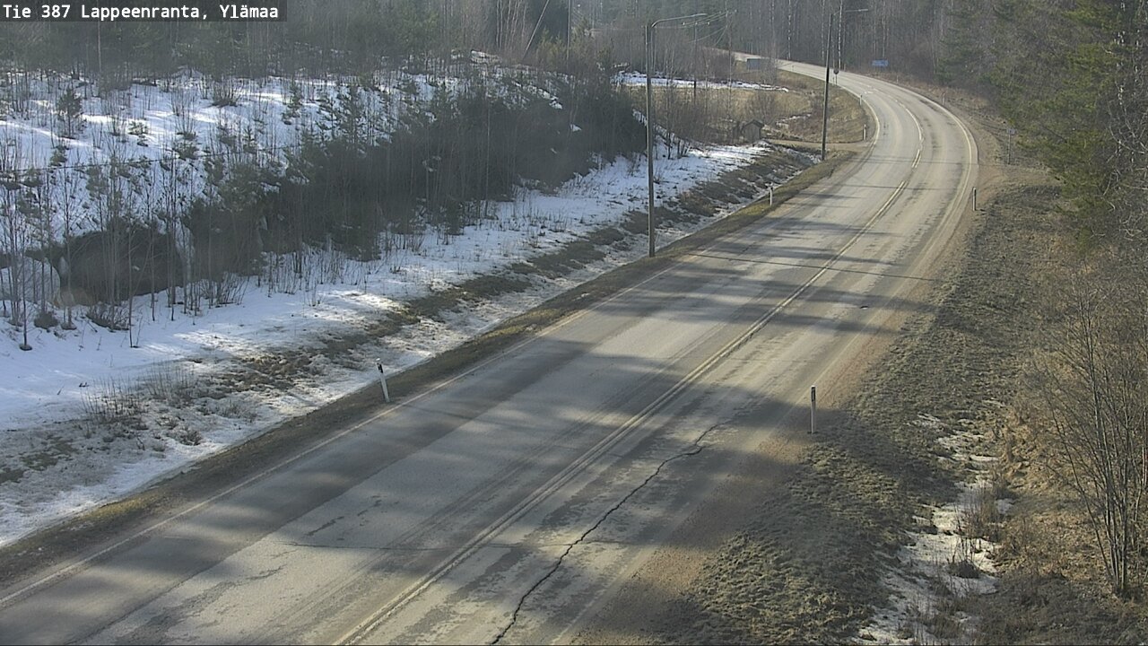 Weather Camera Image Road 387 Lappeenranta, Ylämaa, Lappeenranta, Etelä-Karjala