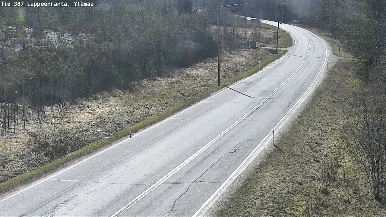 Weather Camera Image Väg 387 Villmarstrand, Ylämaa, Lappeenranta, Etelä-Karjala