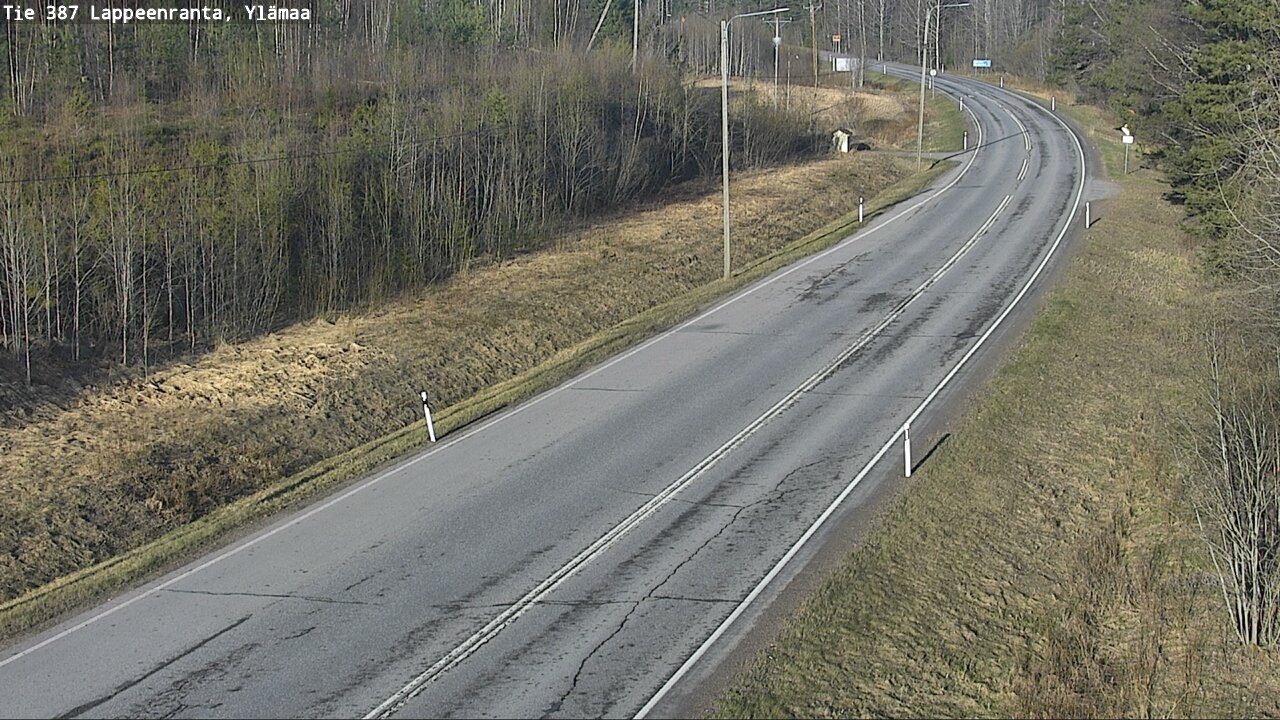 Weather Camera Image Väg 387 Villmarstrand, Ylämaa, Lappeenranta, Etelä-Karjala