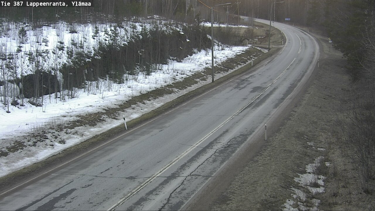 Weather Camera Image Road 387 Lappeenranta, Ylämaa, Lappeenranta, Etelä-Karjala