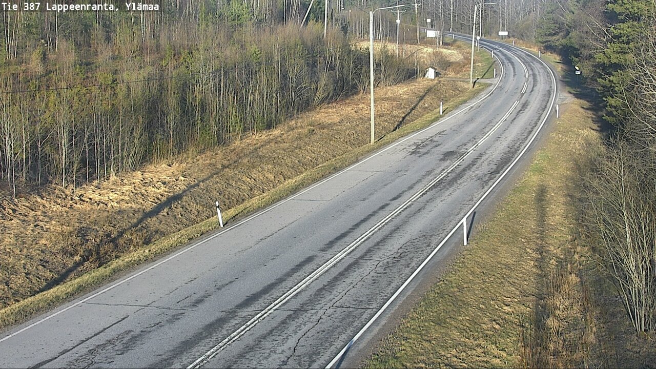 Weather Camera Image Väg 387 Villmarstrand, Ylämaa, Lappeenranta, Etelä-Karjala