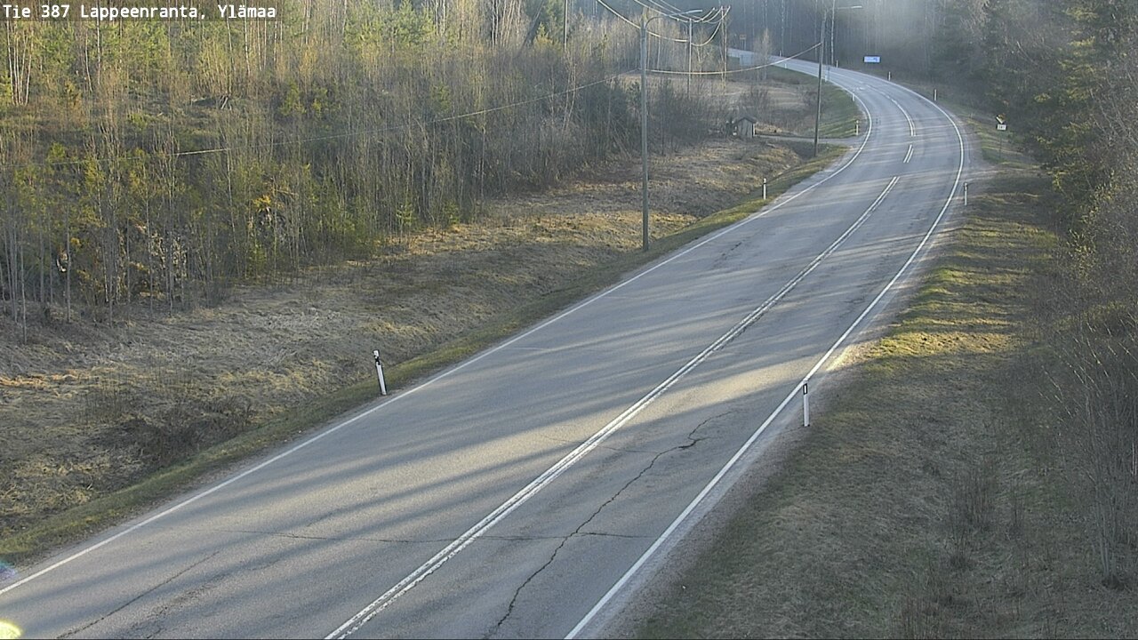 Weather Camera Image Väg 387 Villmarstrand, Ylämaa, Lappeenranta, Etelä-Karjala